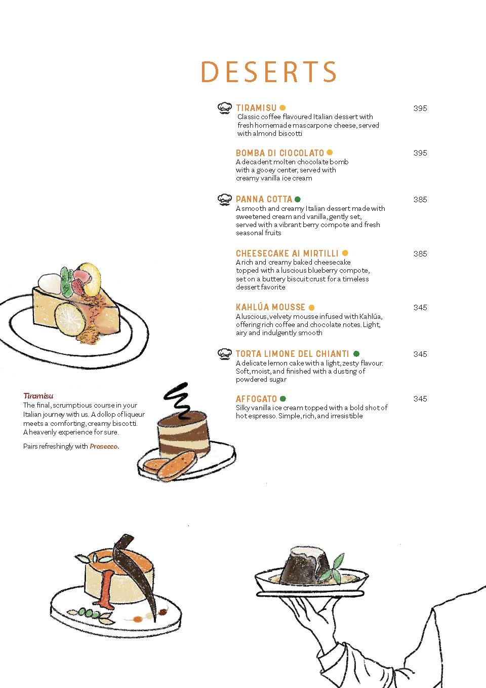 Chianti, MG Road menu