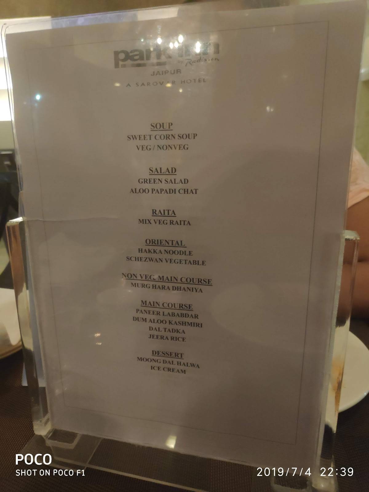 Colors menu