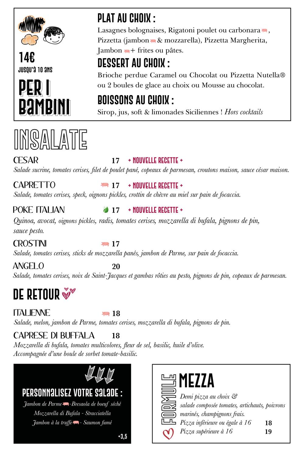 Menu de Restaurant Compiegne - Soprano