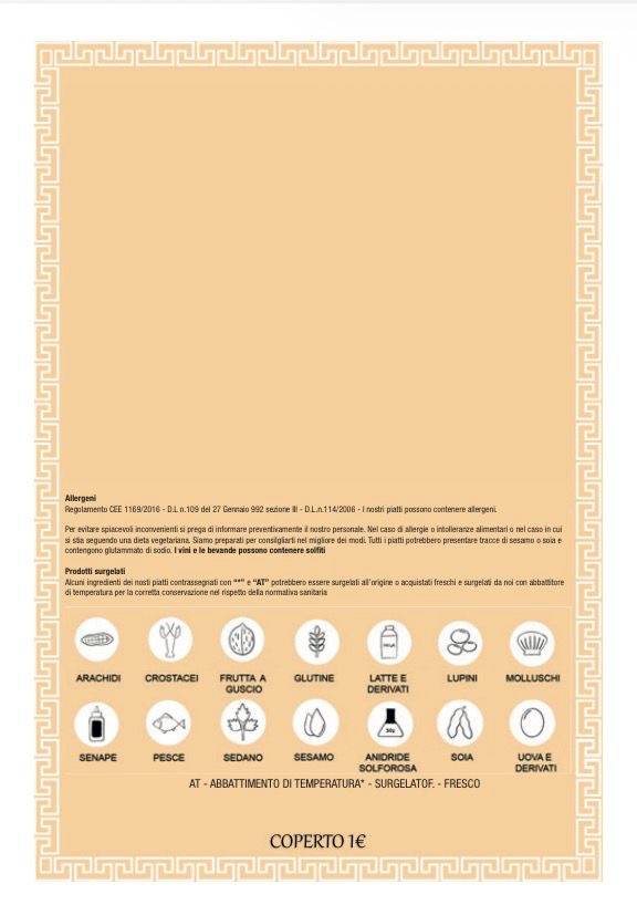 Menu di D'Oriente 