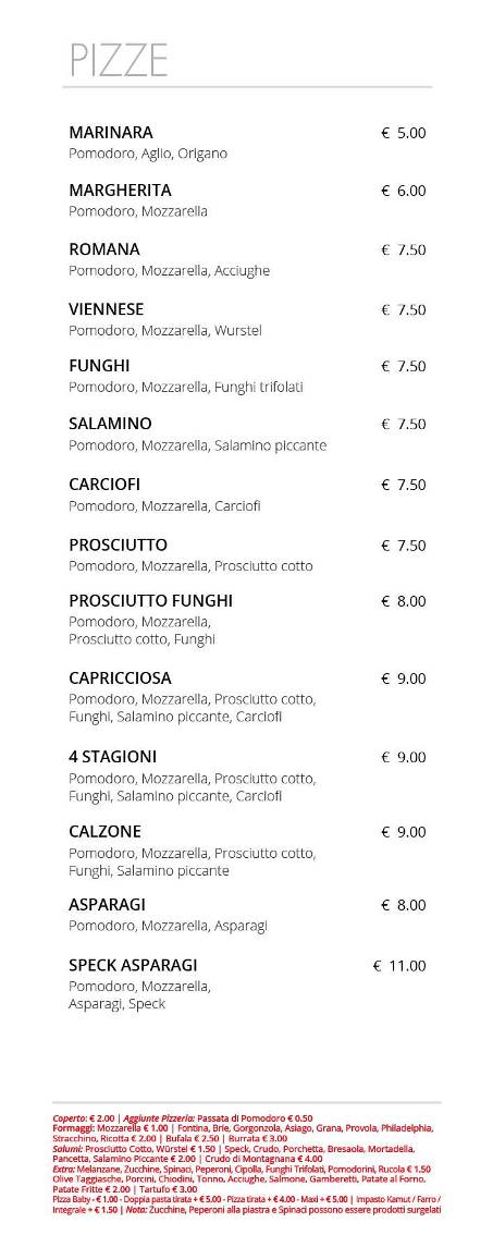 Menu di Da Nereo 