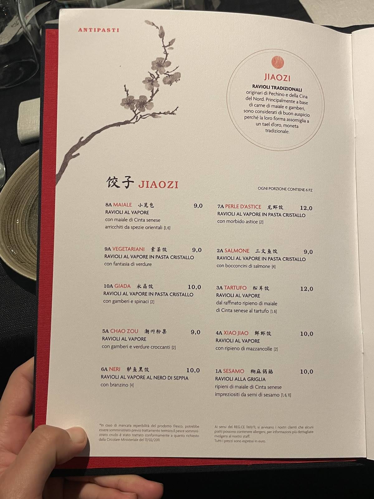 Menu de Dao Restaurant