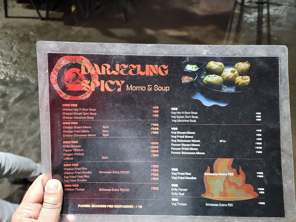 Darjeeling Spicy Momo Ooty menu