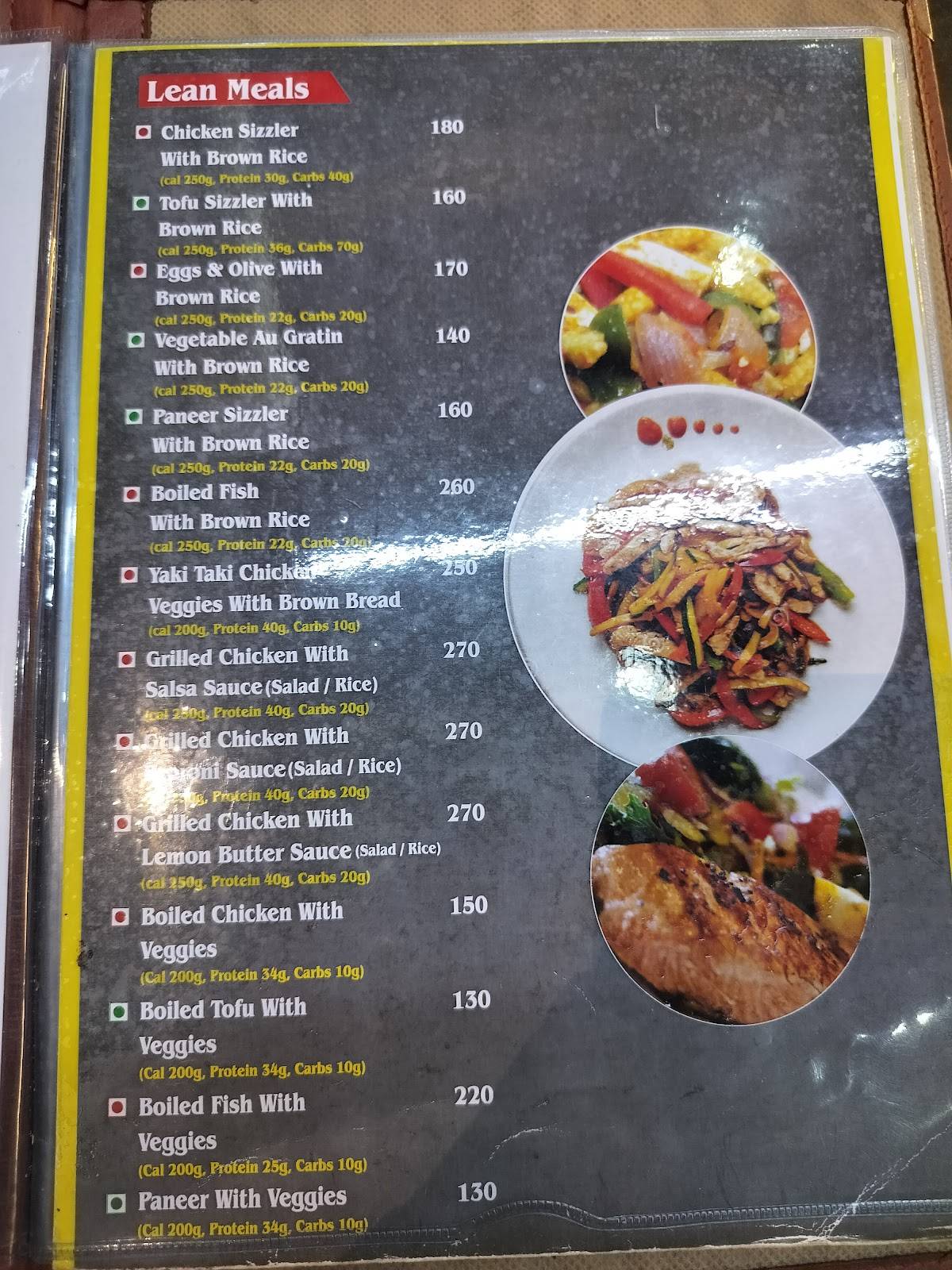 Diet house menu