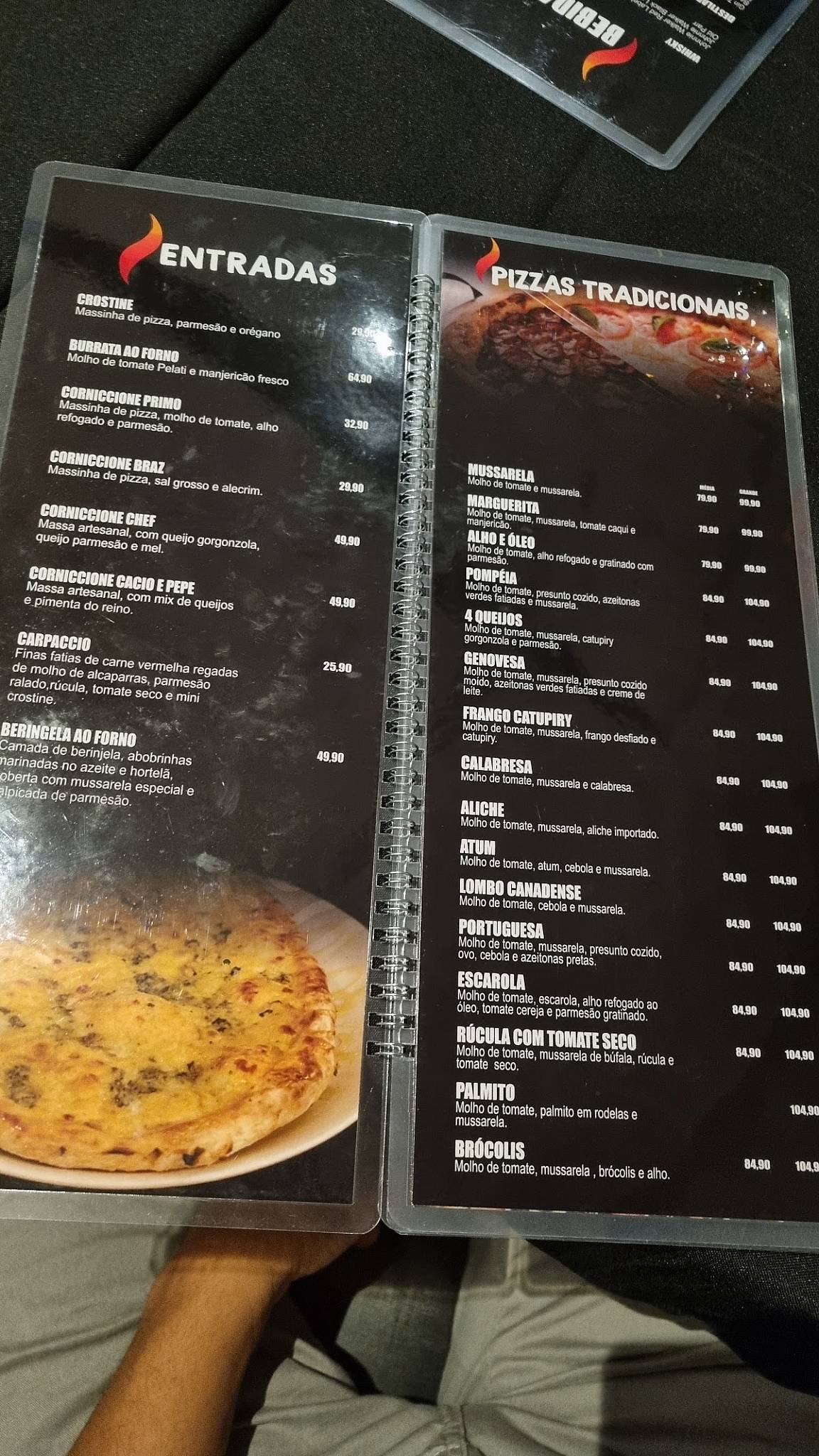 Dom Sebastião cardápio