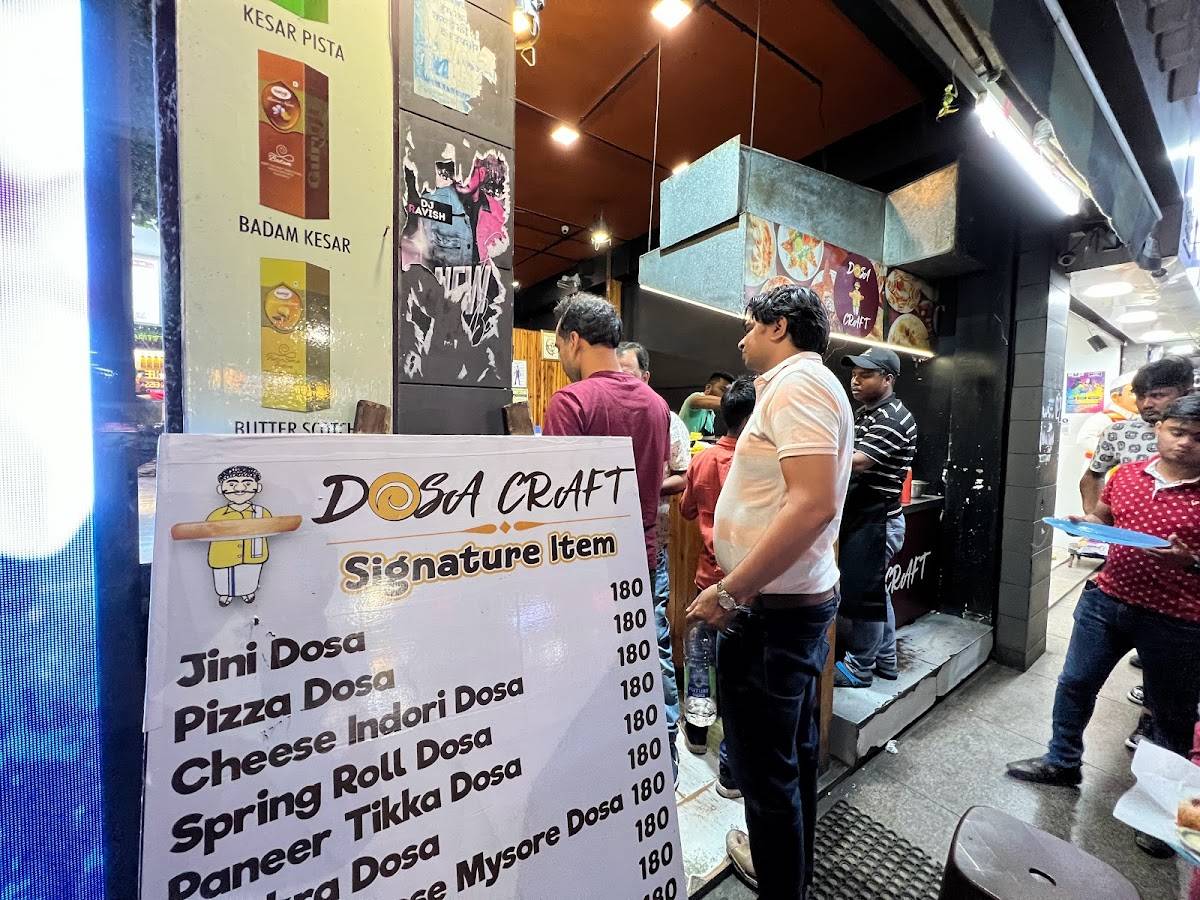 Dosa Craft menu