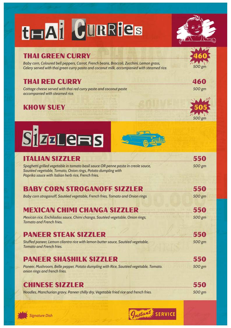 Downtown Restro Cafe menu