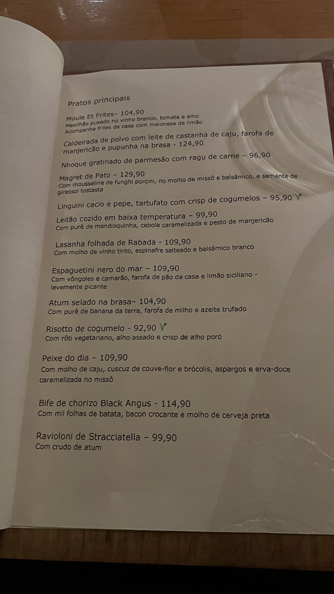 Ecully Gastronomia cardápio