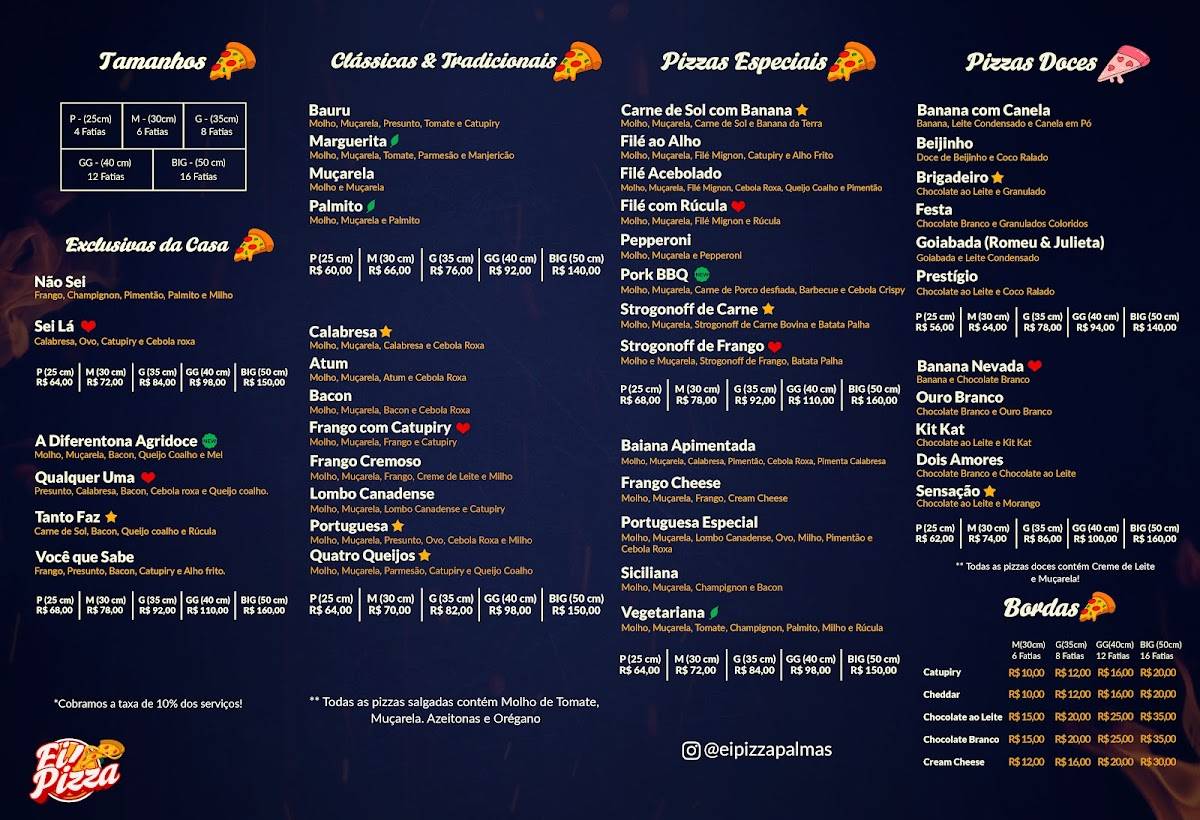 Ei! Pizza - Palmas-TO cardápio
