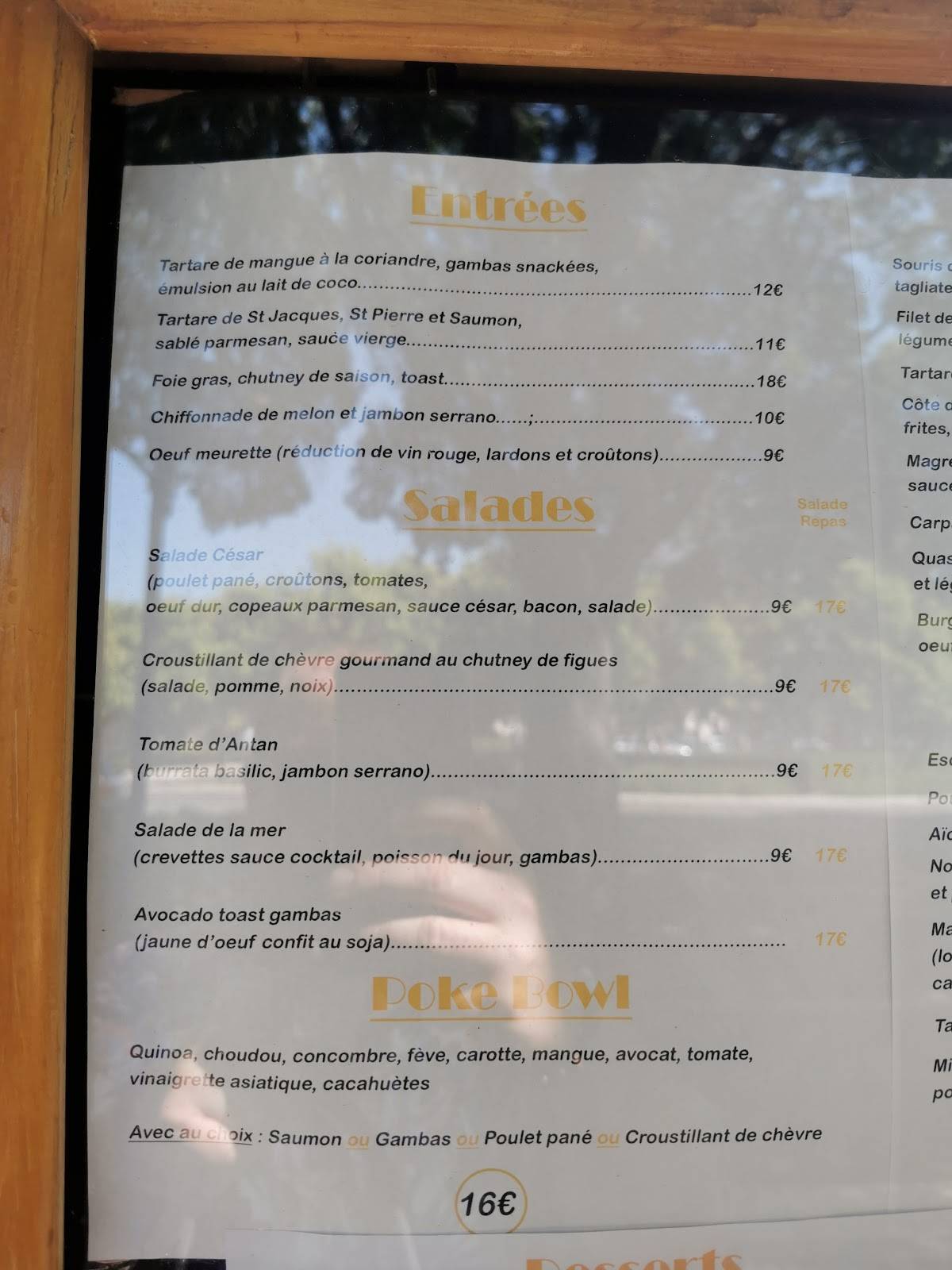 Menu de Ever'in