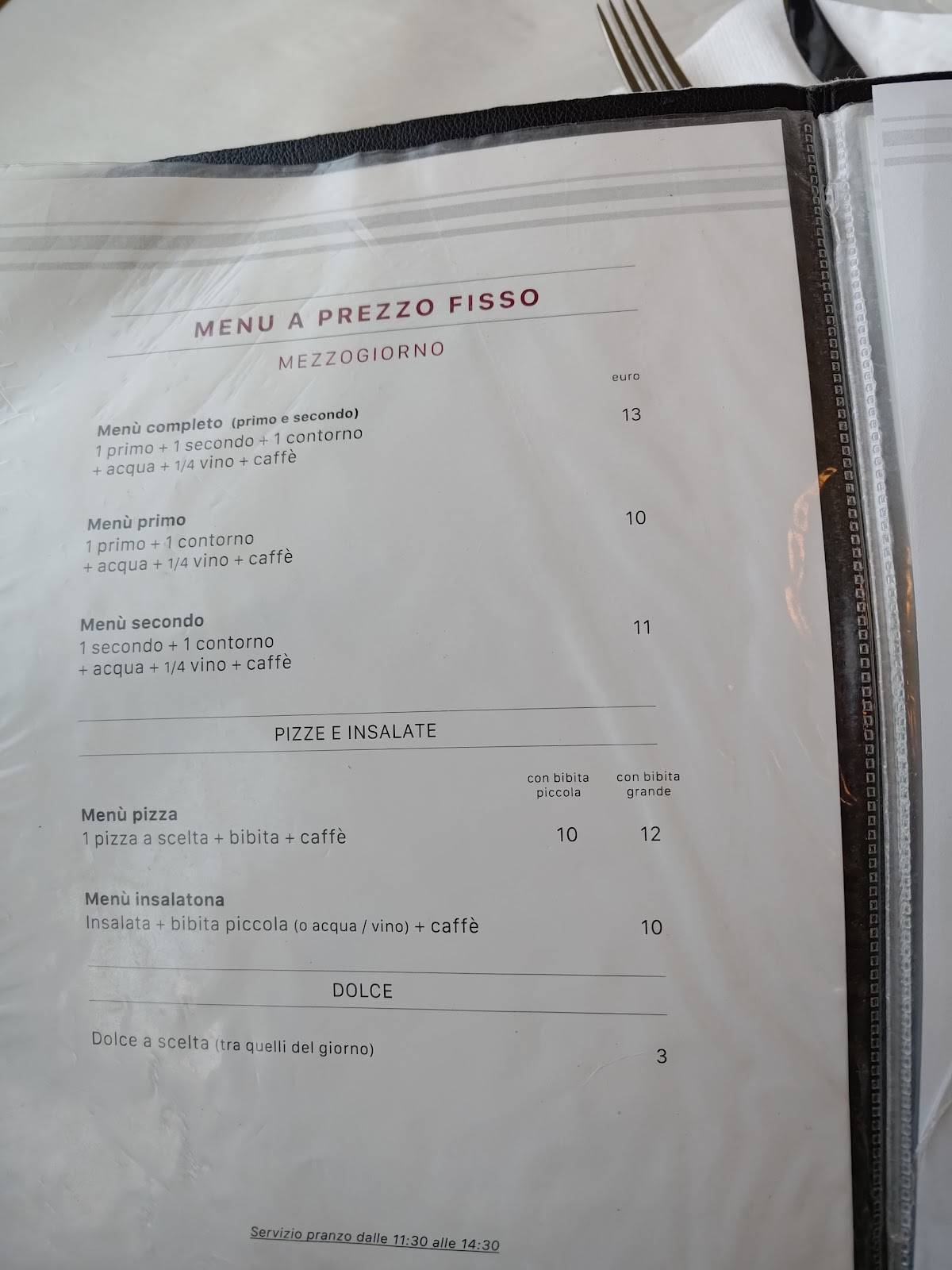 Menu di Extè 