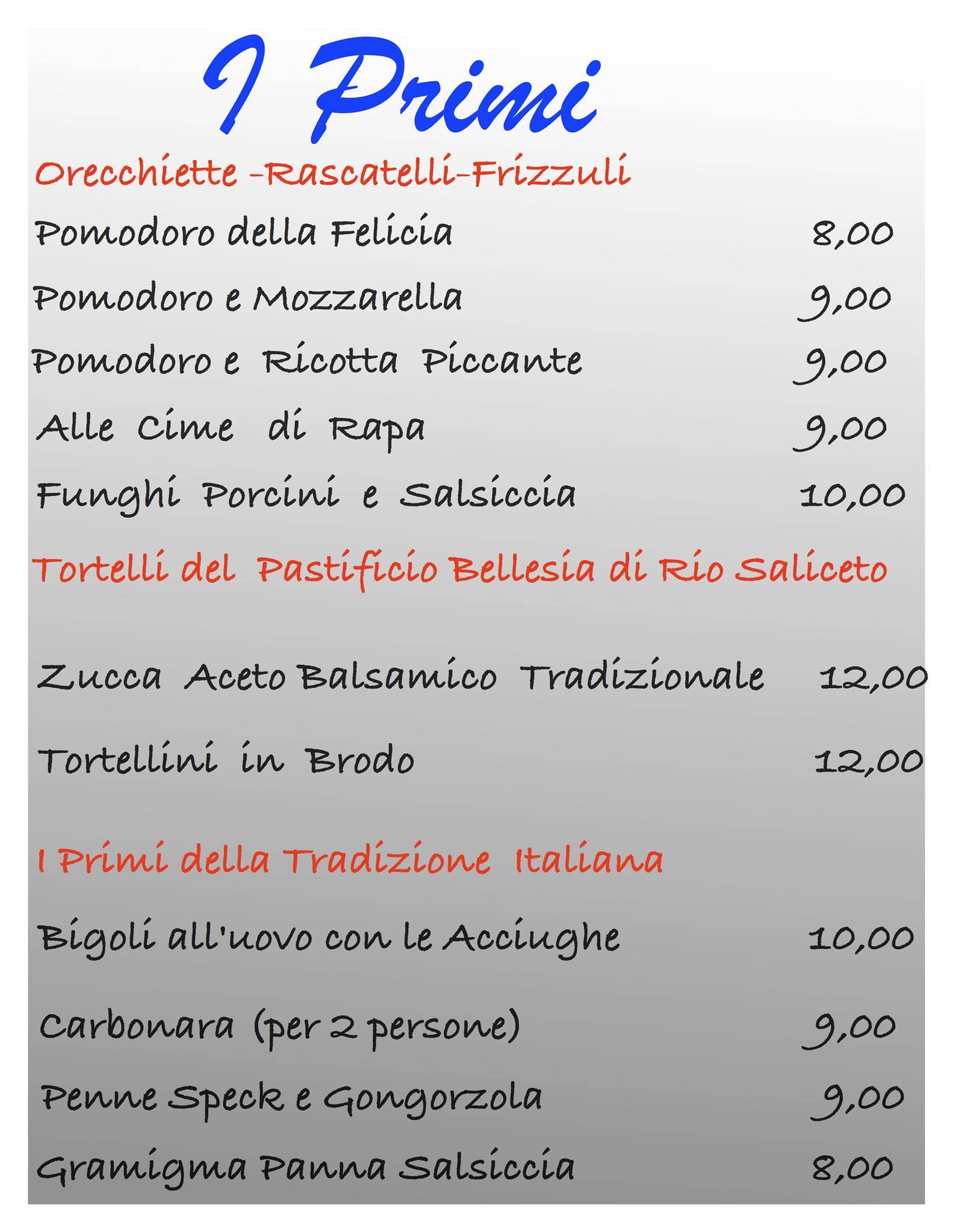Menu di Felix Snc 
