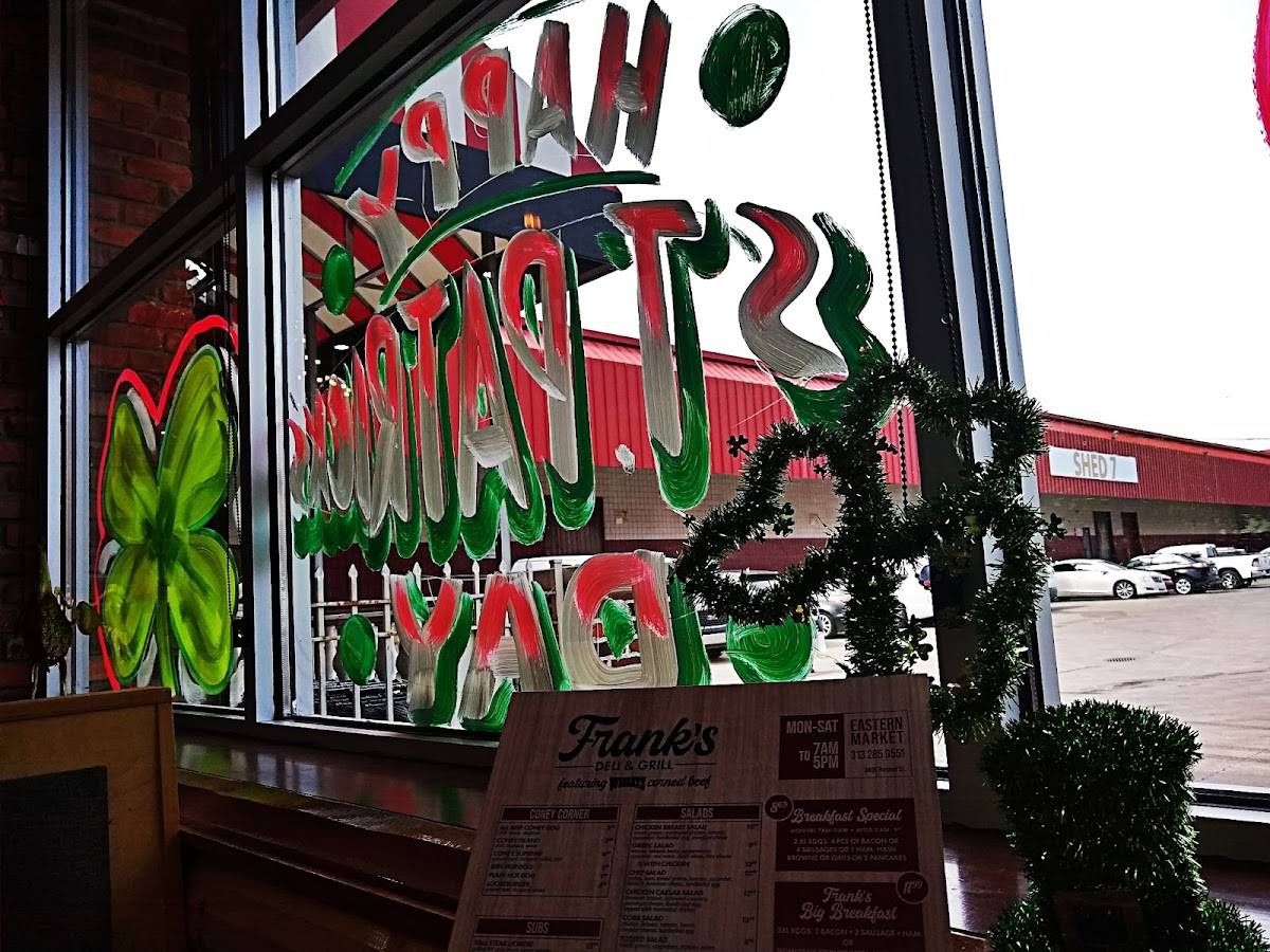 Menu at Frank's Deli & Grill restaurant, Detroit