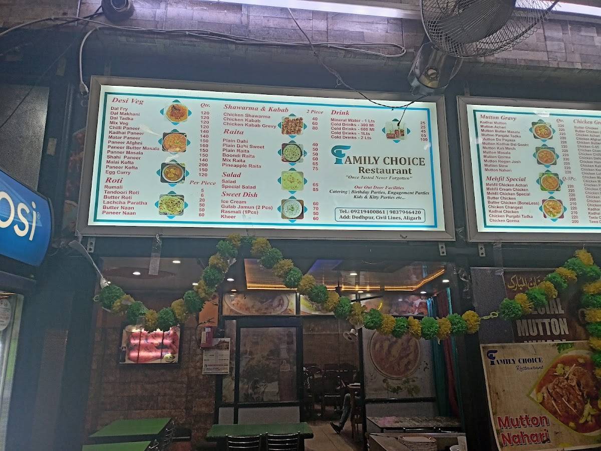 Golden Restaurant menu