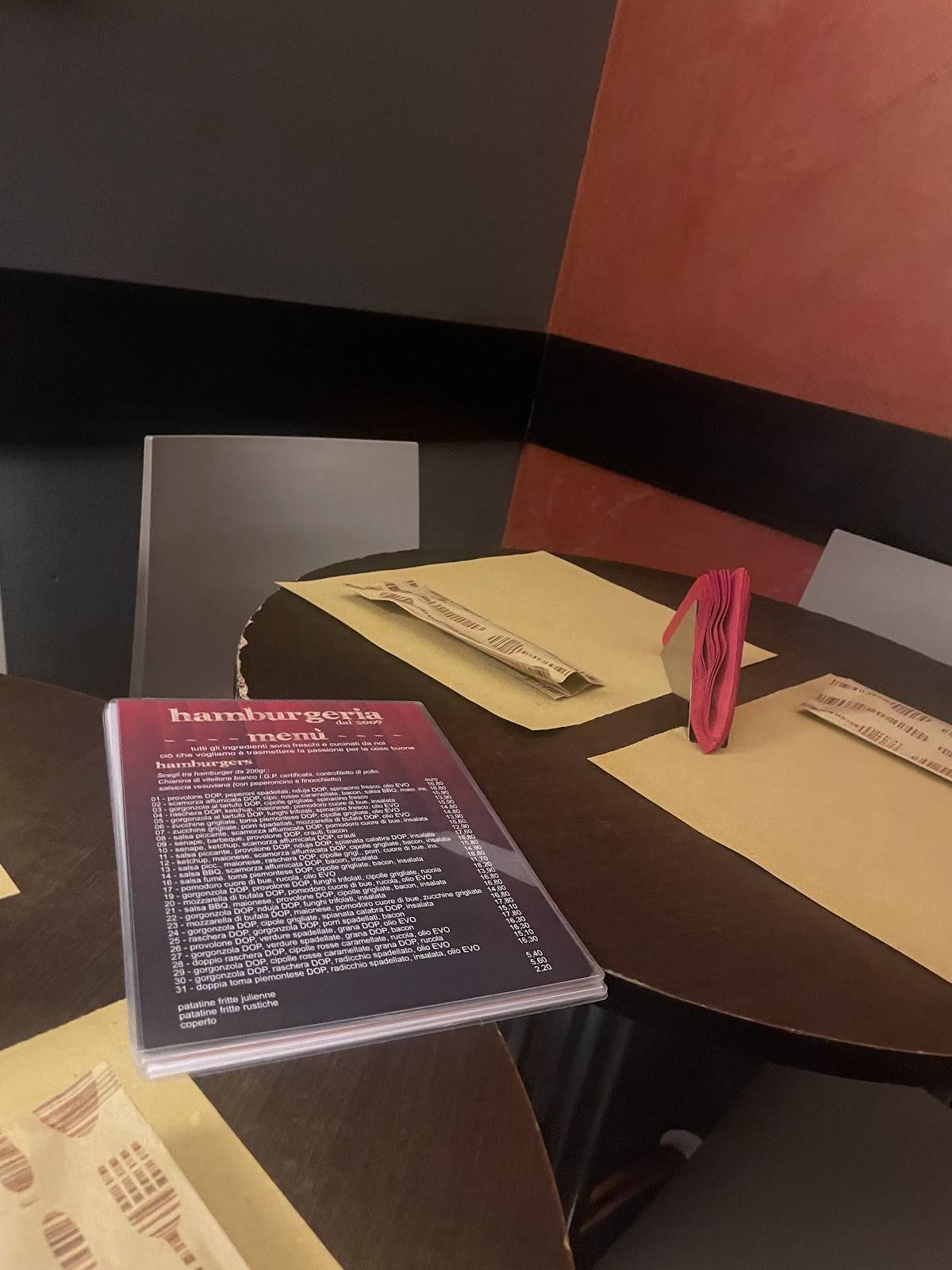 Menu di HAMBURGERIA TORINO 