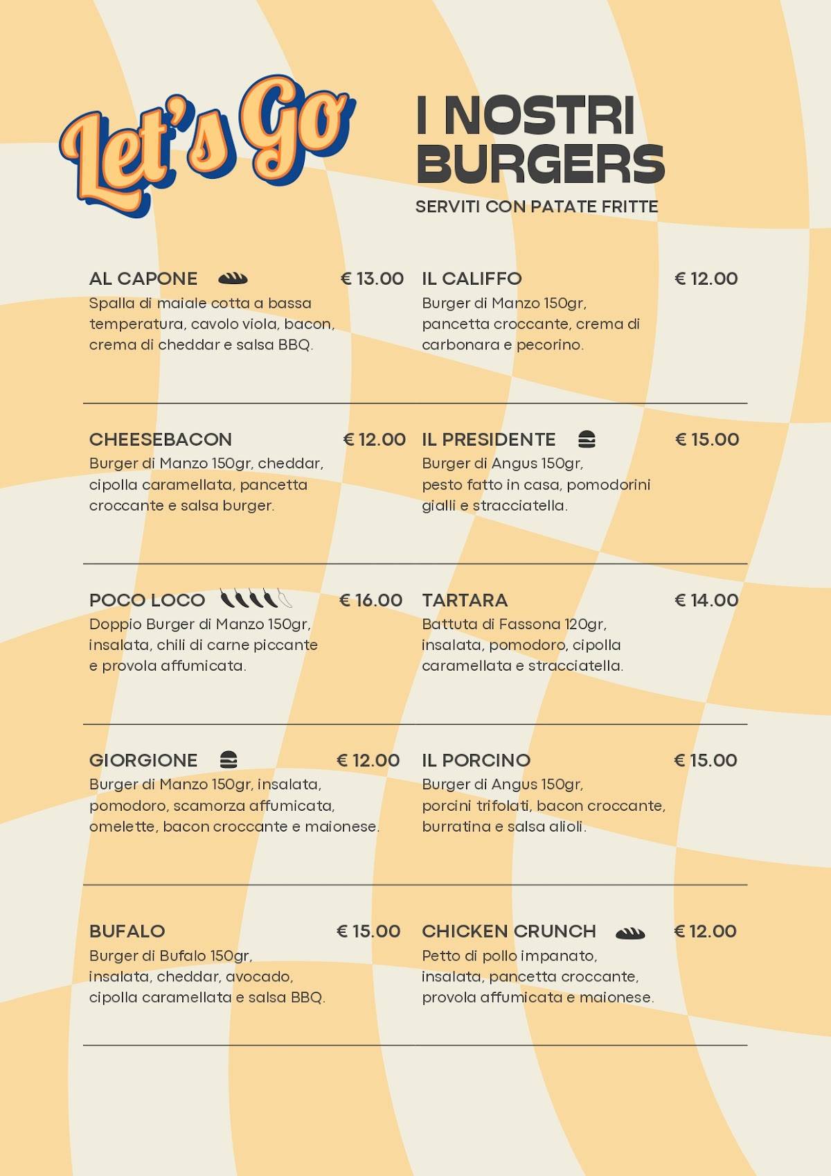 Menu di Hamburghiño Grill and Beer 