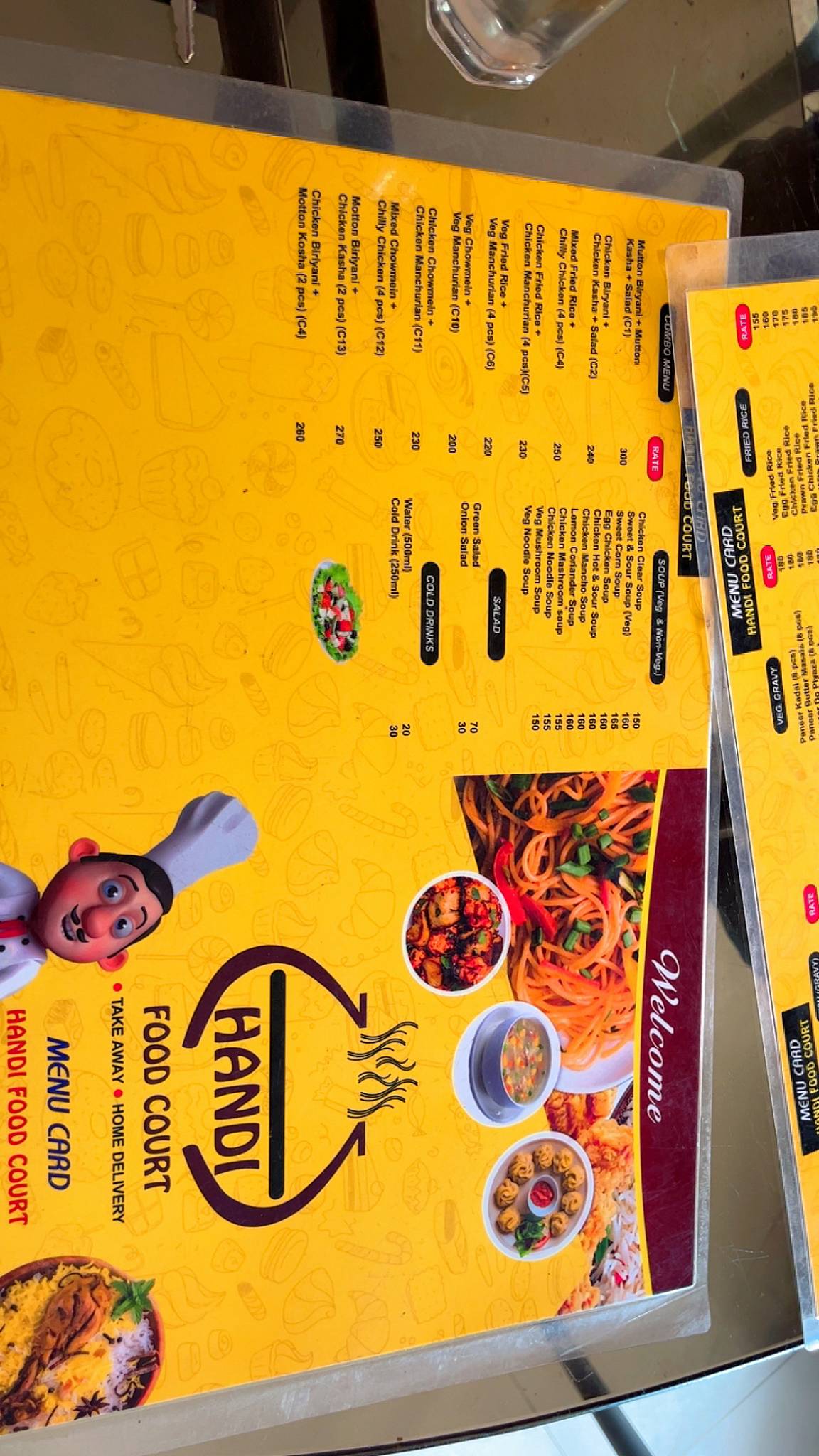 Handi Food Court menu