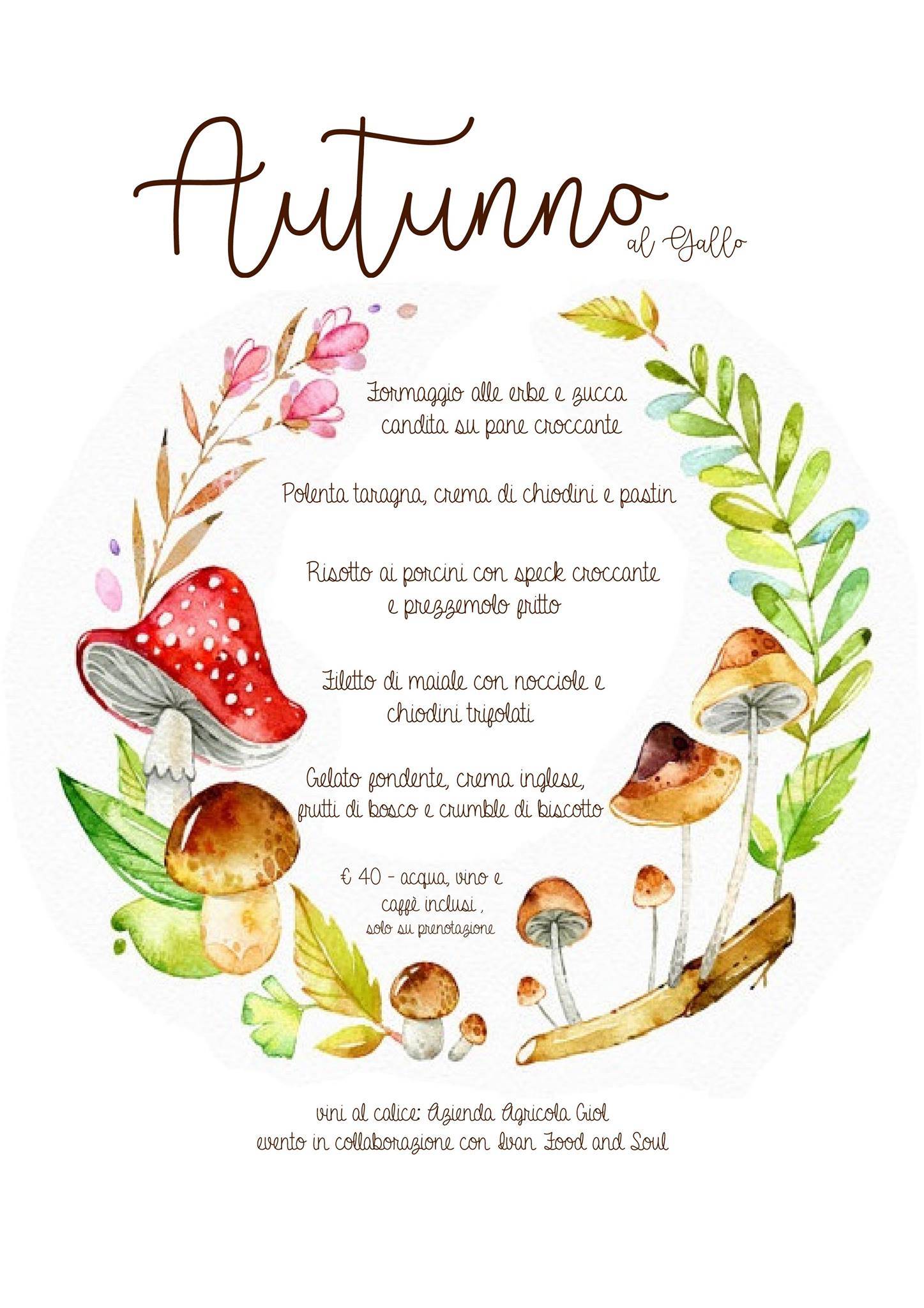 Menu di Hotel al Gallo 