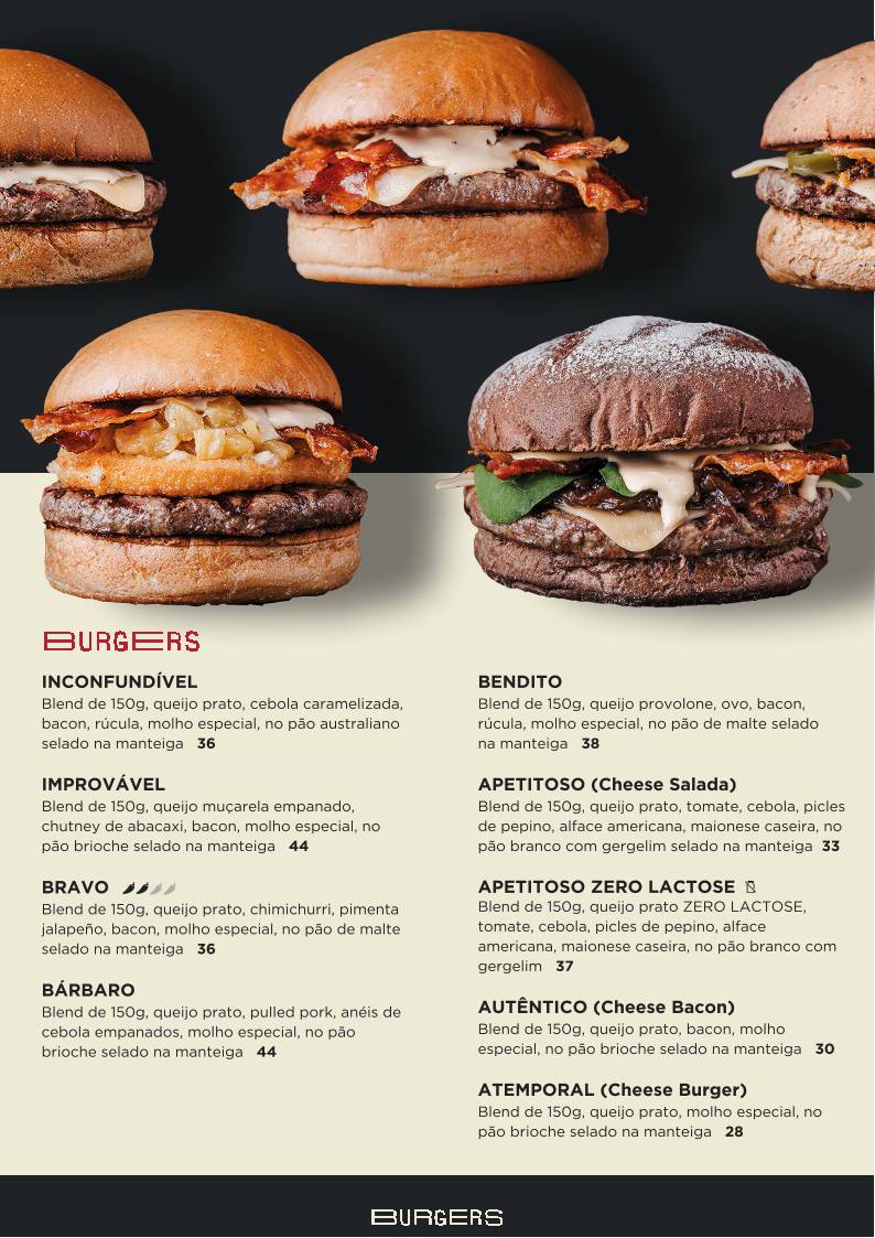 Iba Burger - Hamburgueria Artesanal em Maringá cardápio