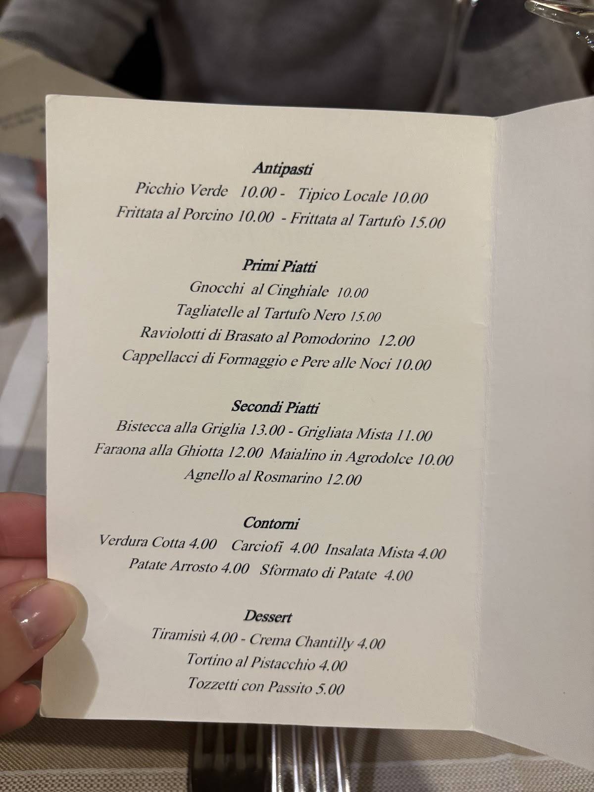 Menu di Il Picchio Verde 