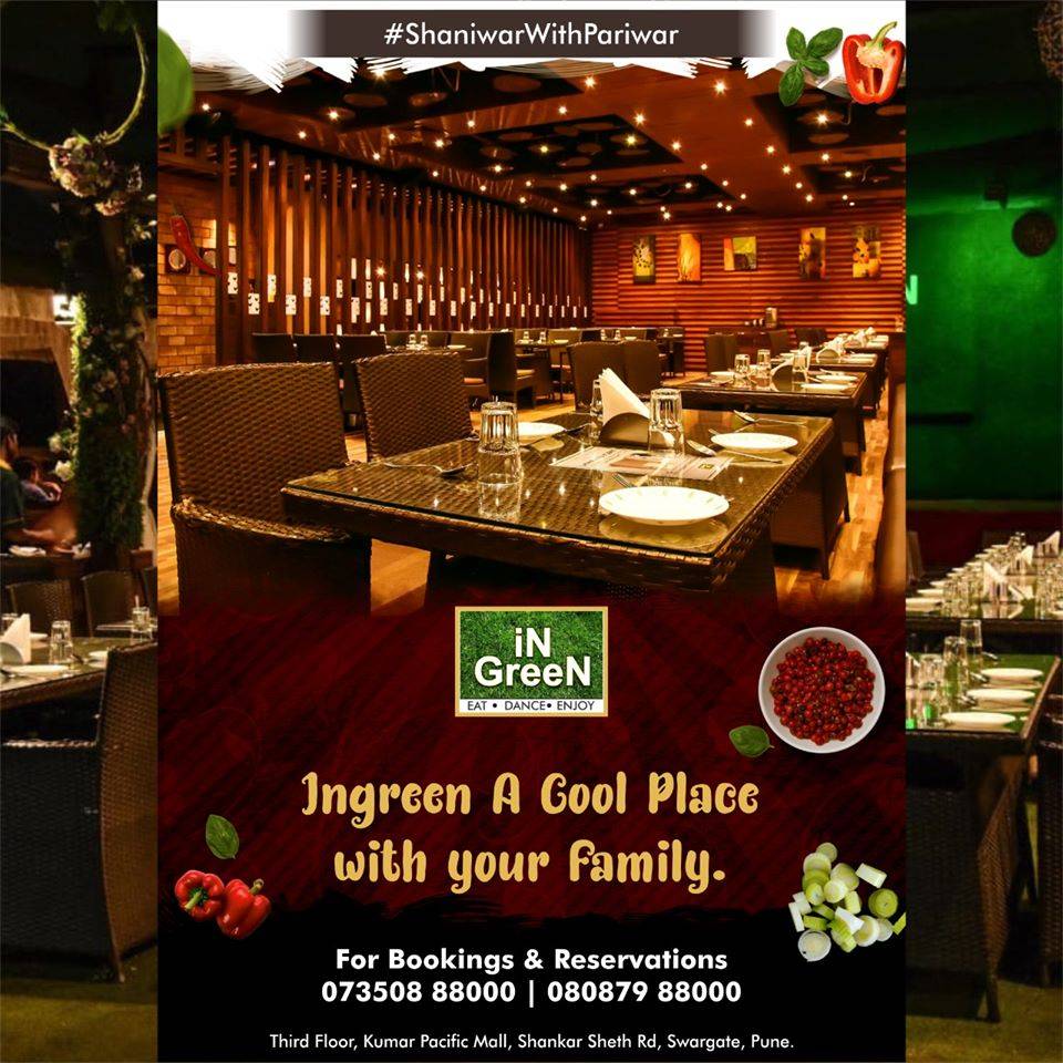 In Green Hotel Pune menu