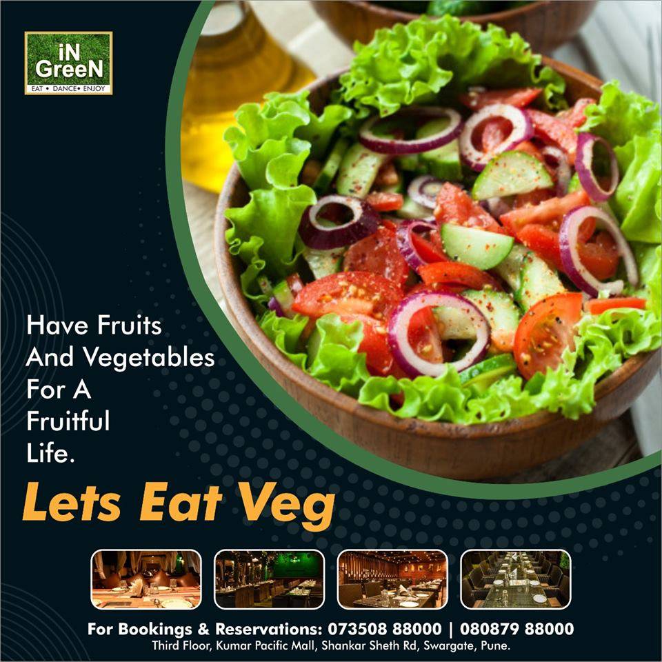 In Green Hotel Pune menu