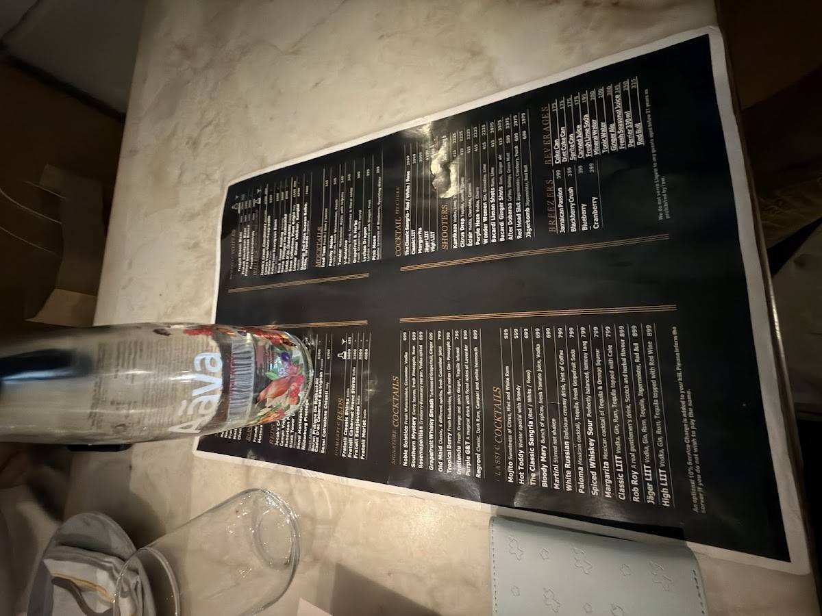 Ishaara - Phoenix Marketcity menu