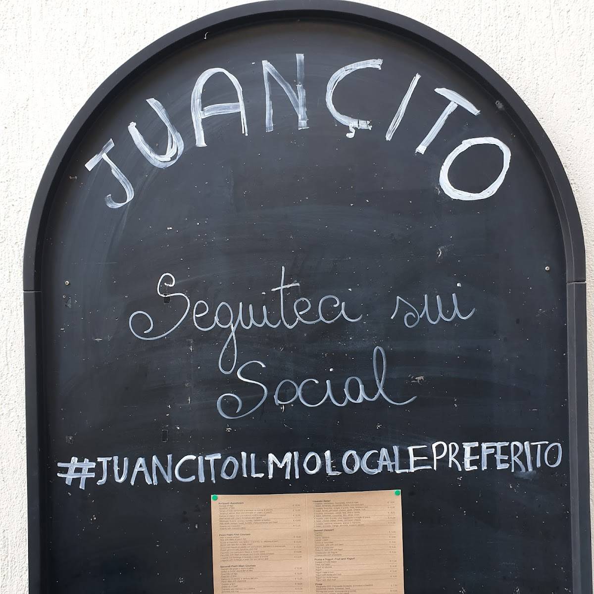 Menu de Juancito Ristorante Pinseria