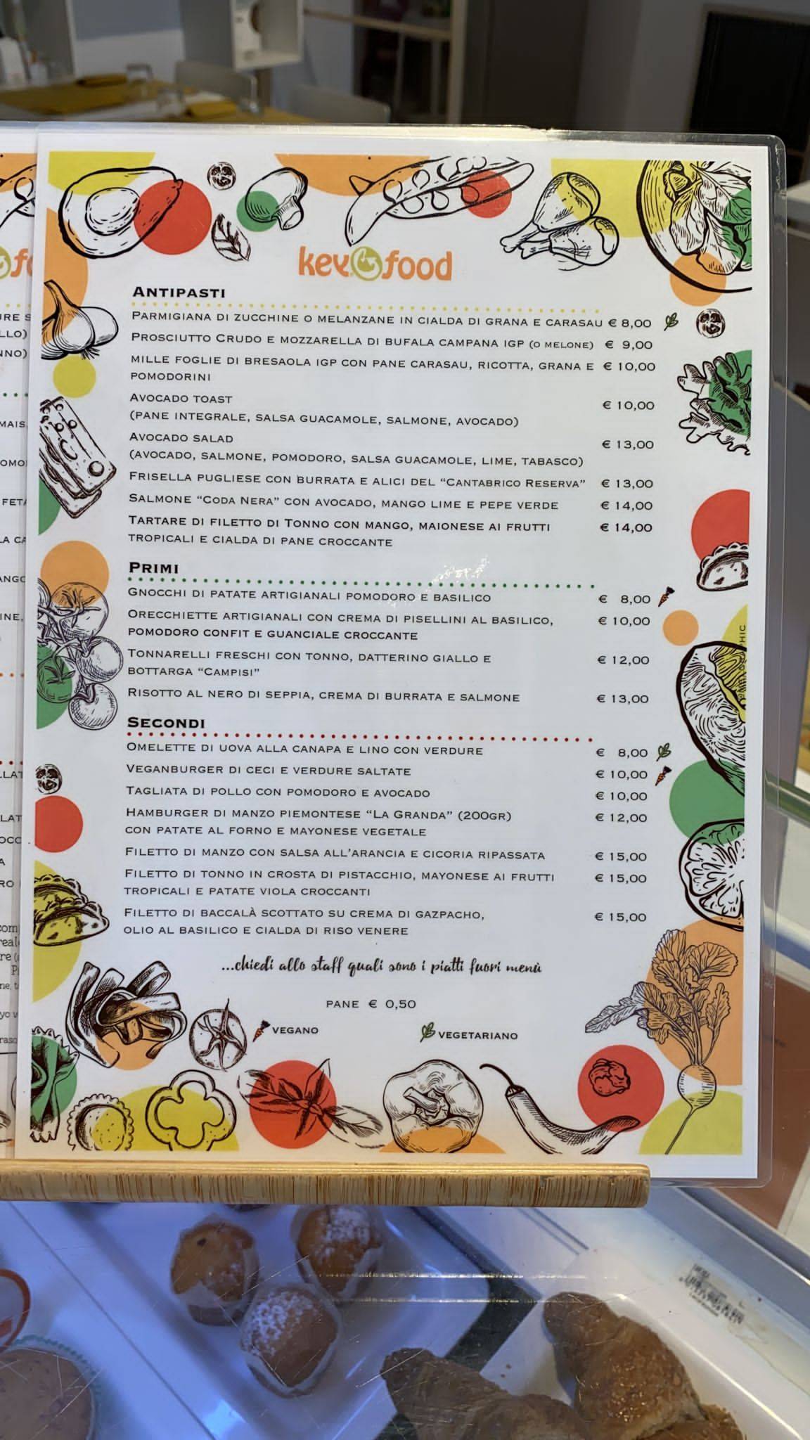 Menu di Keyfood 