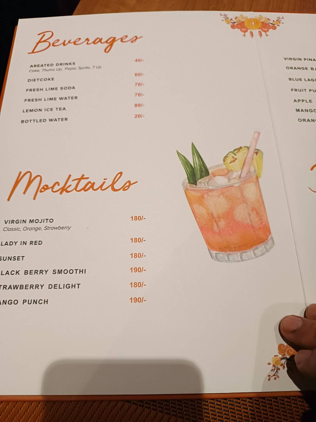 Kimling Chinese Restaurant menu