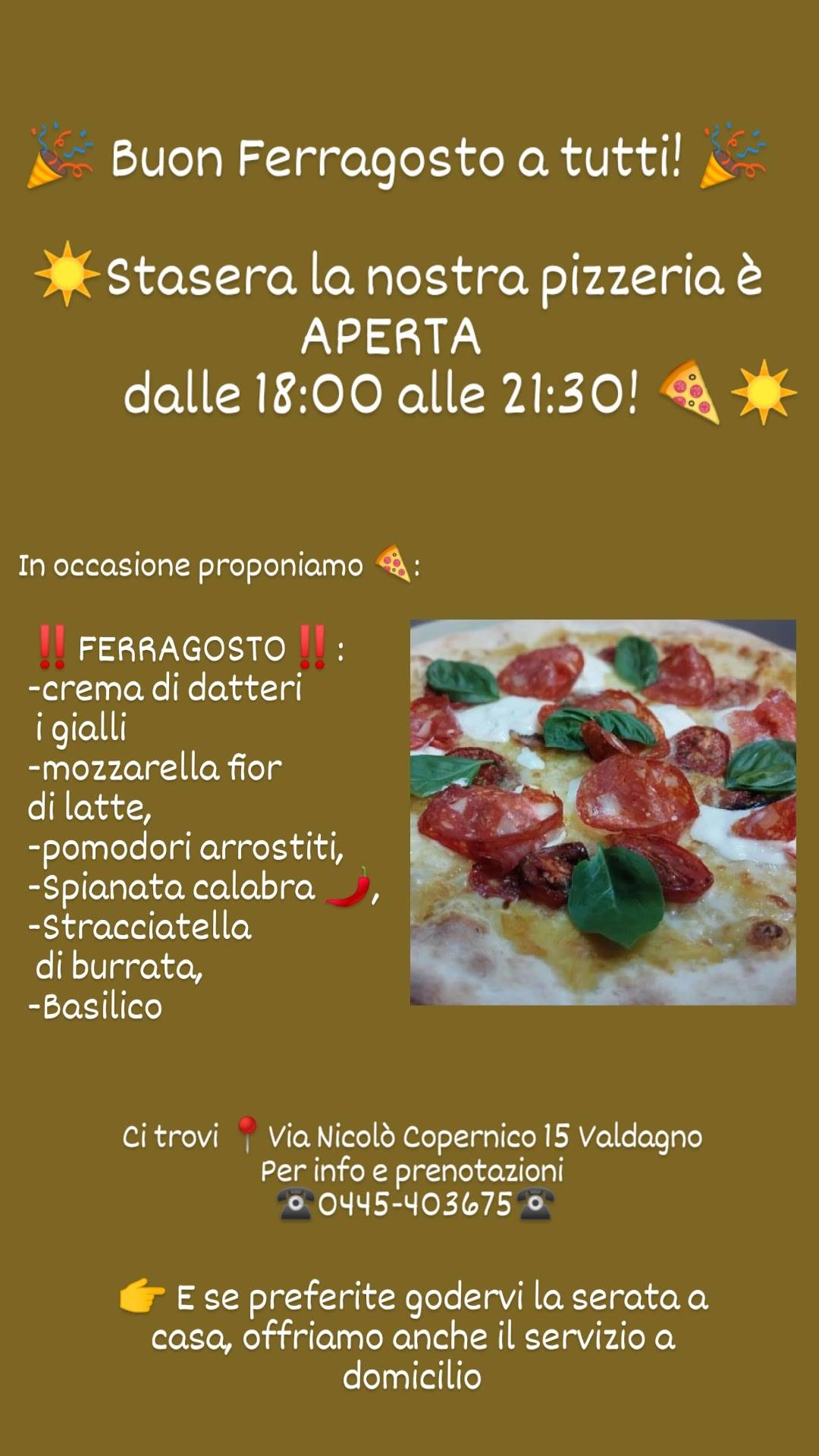 Menu di L'Angolo Della Pizza valdagno 
