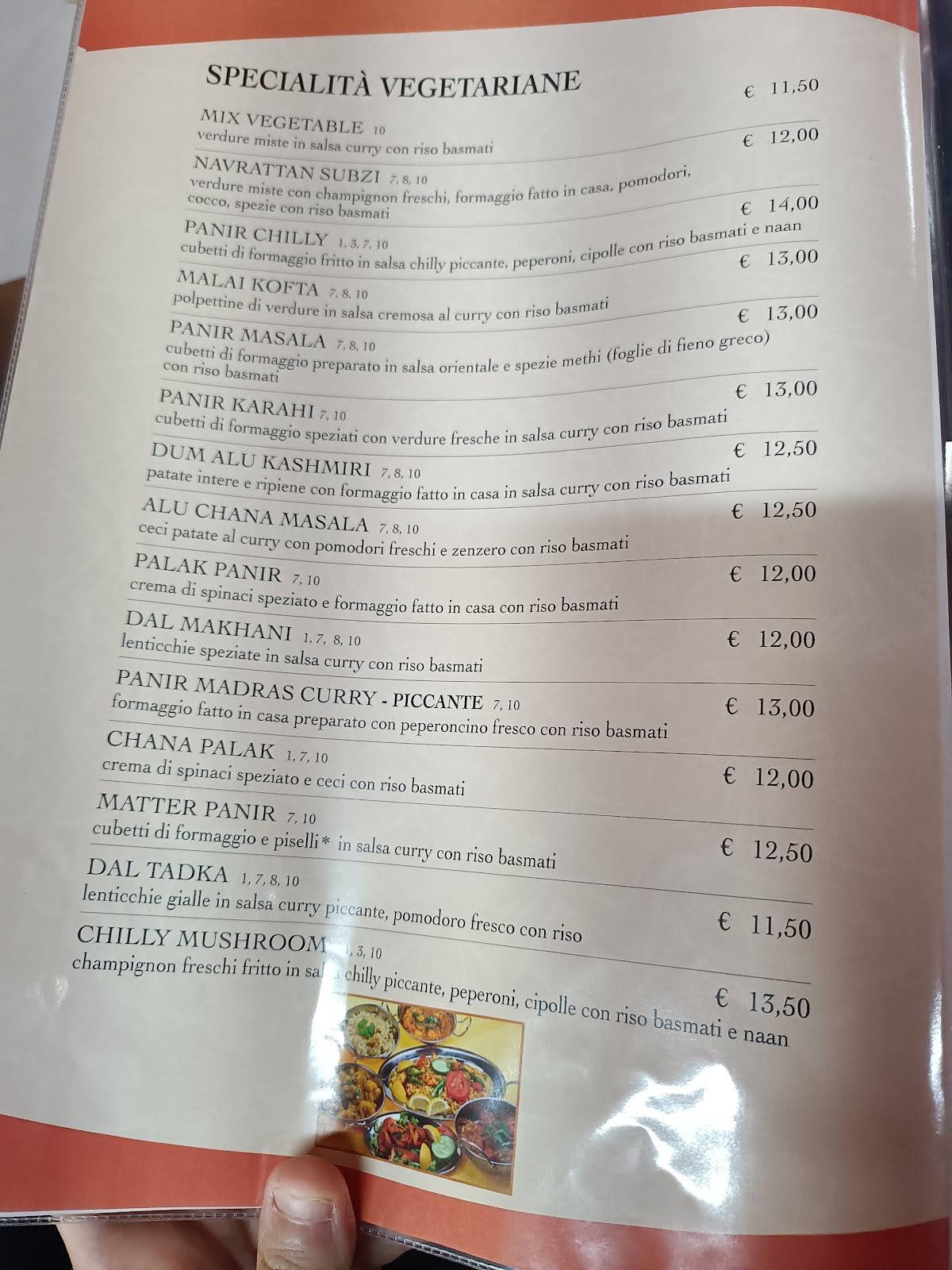 Menu di Ristorante Pizzeria La Sorgente 