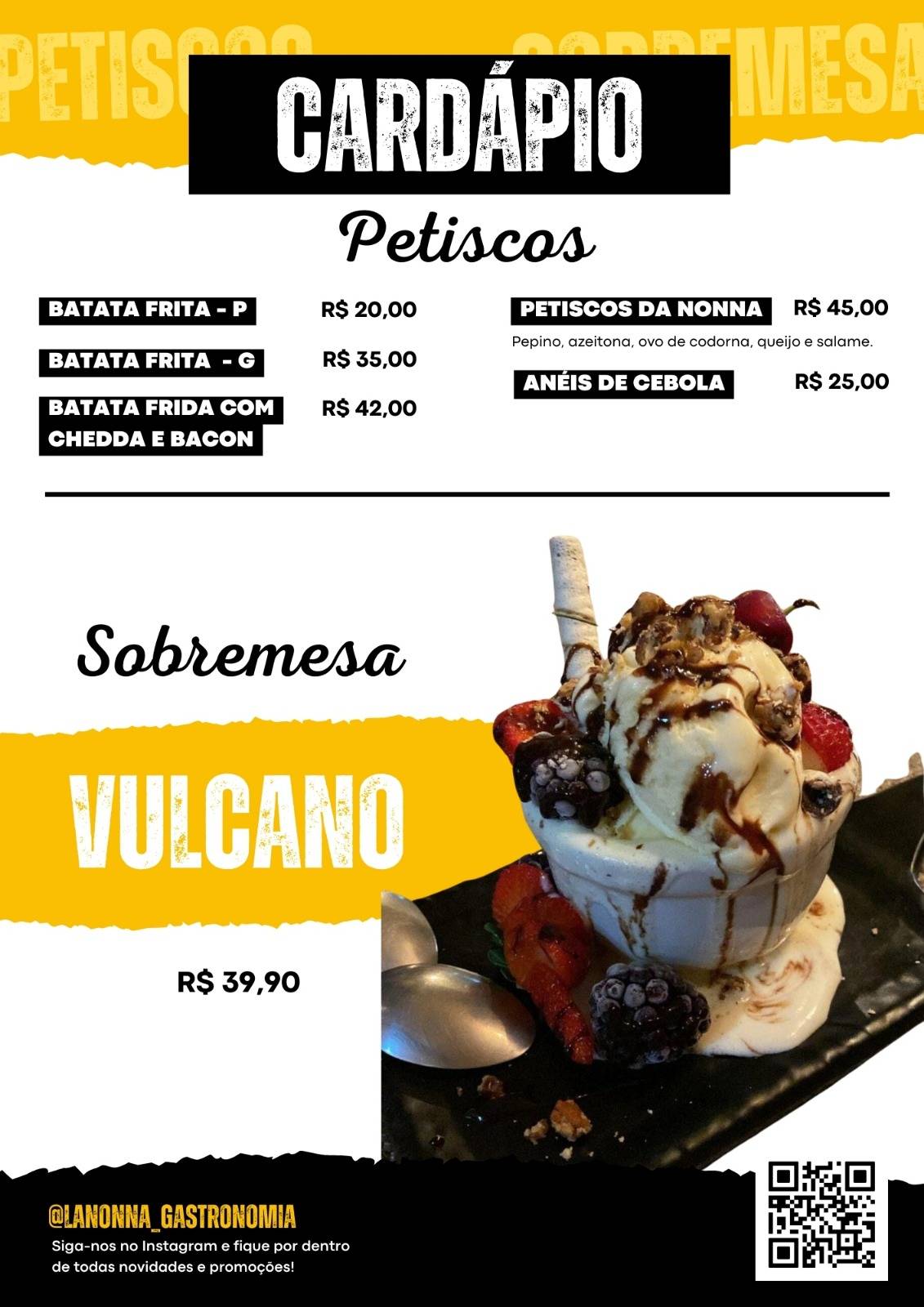 La nonna Gastronomia cardápio