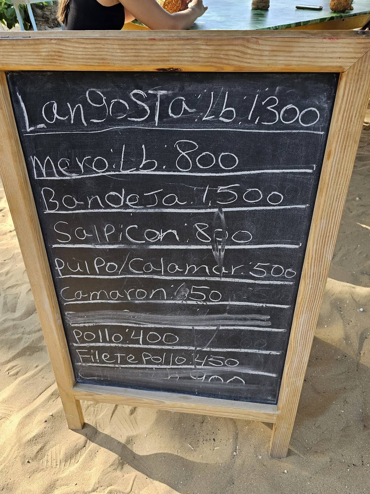Menu at Restaurant Luis in Coson, Las Terrenas