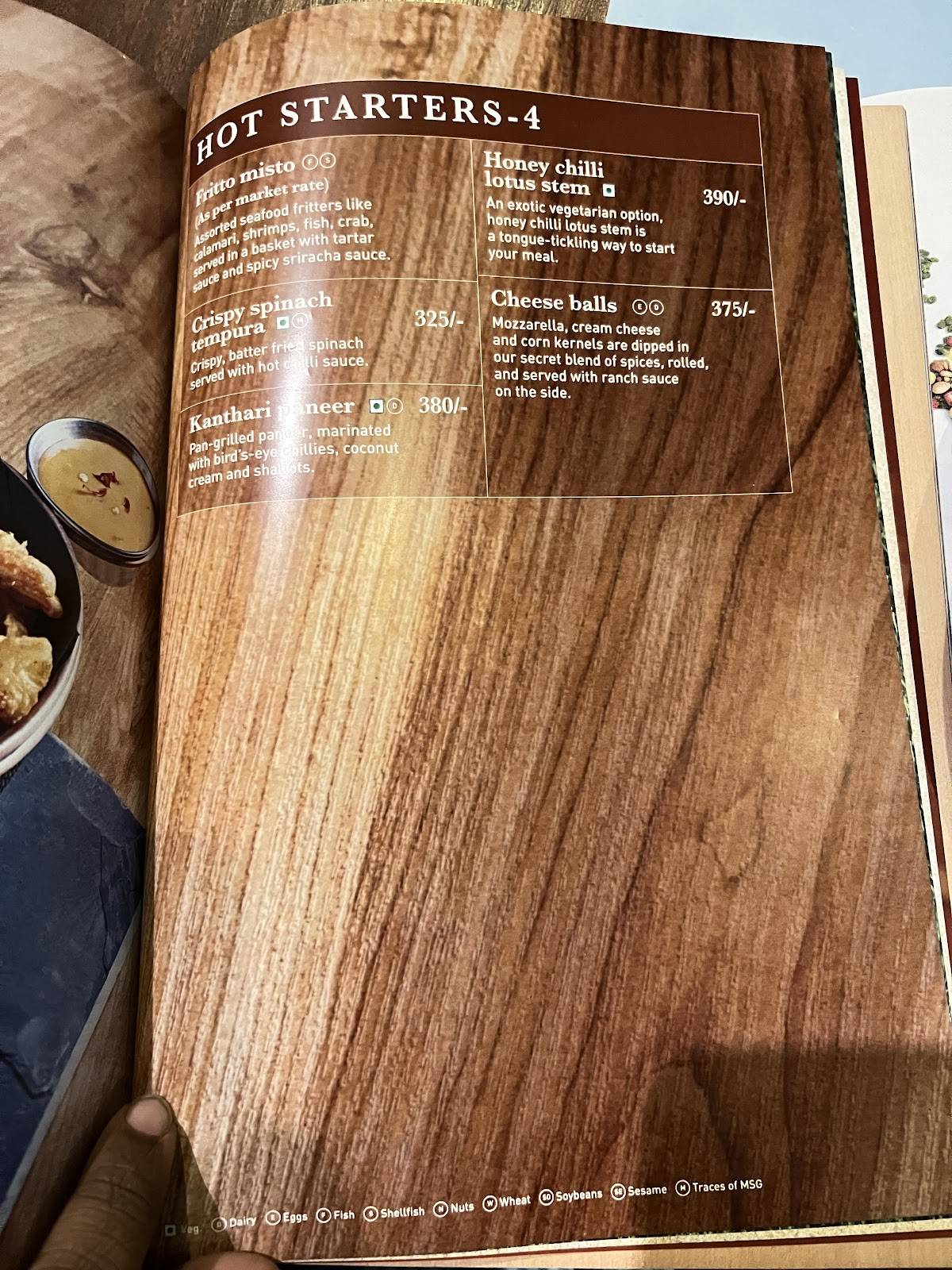 M Grill - Paragon Group menu