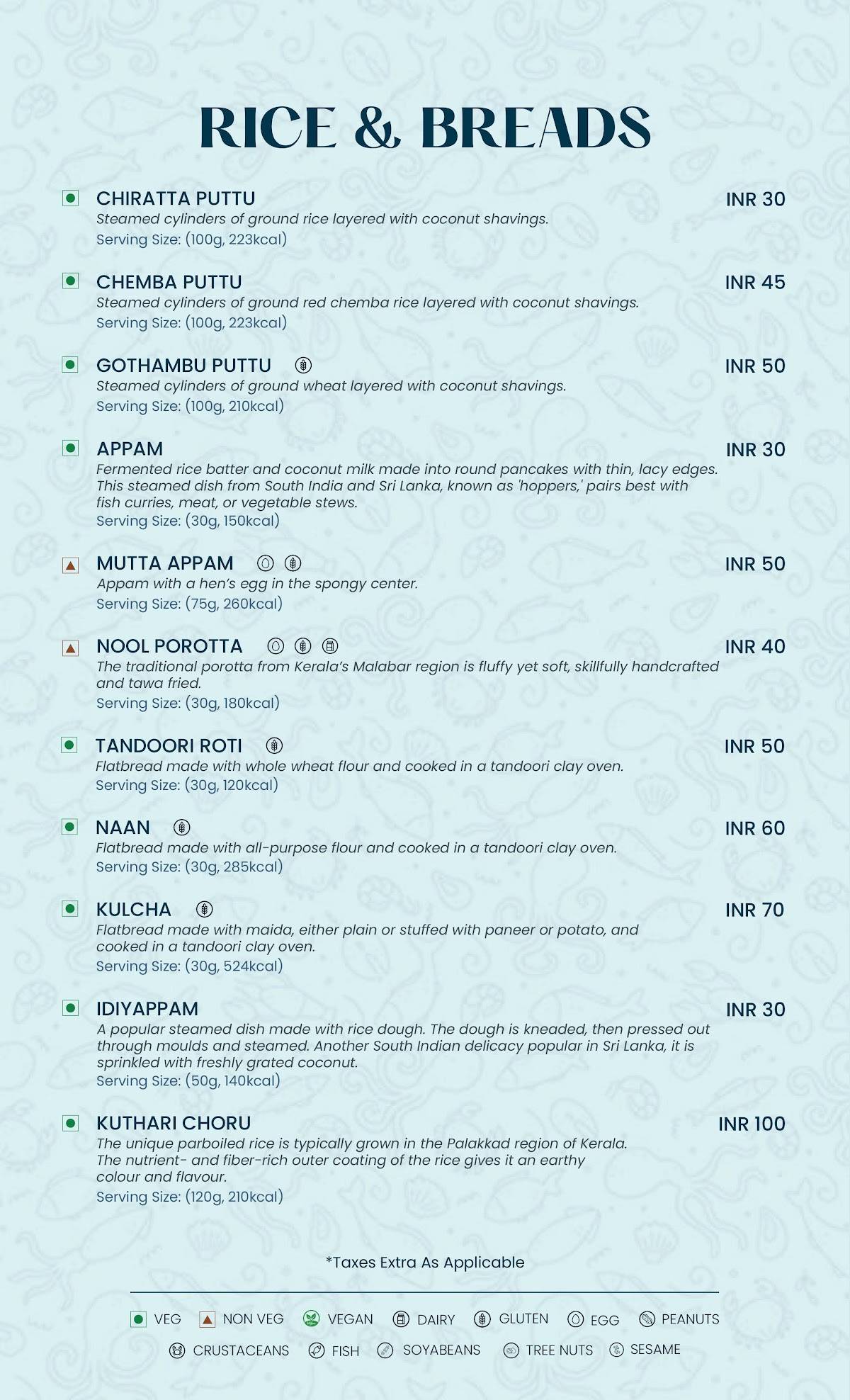 Meen by Chef Pillai menu