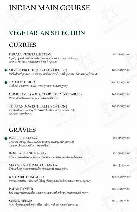 Meraki menu