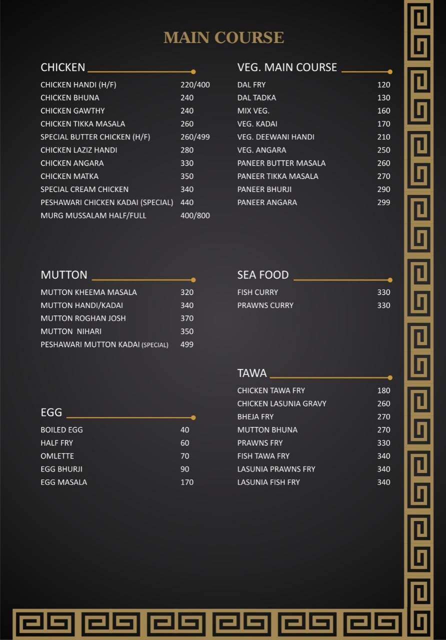 Mezbaan Pizza & Grill The Multi Cuisine Family Restaurant menu