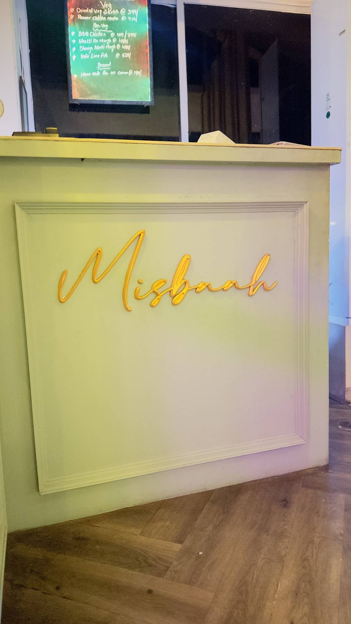 'Misbaah' by Moti Mahal menu