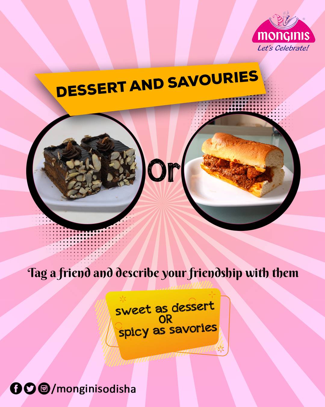 Monginis Cake Shops, Berhampur menu