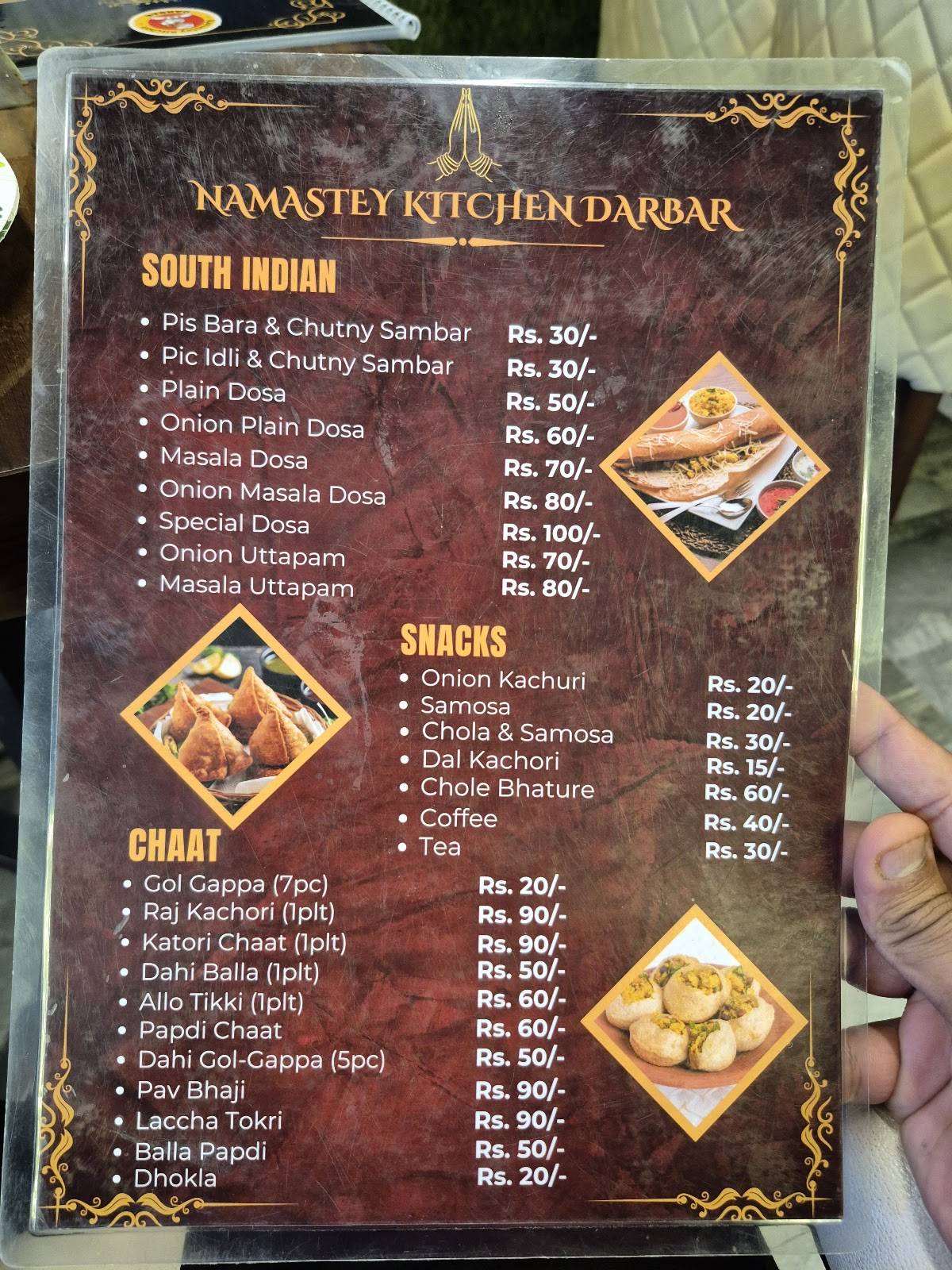 Namastey Kitchen Darbar menu