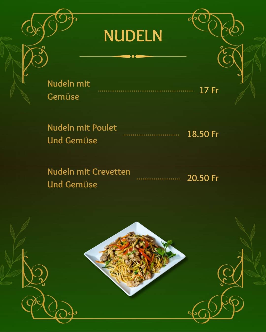 Menu di Namsan Restaurant 