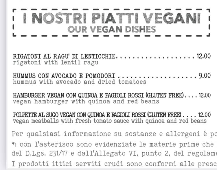 Menu di OSTERIA DEGLI STOLTI 