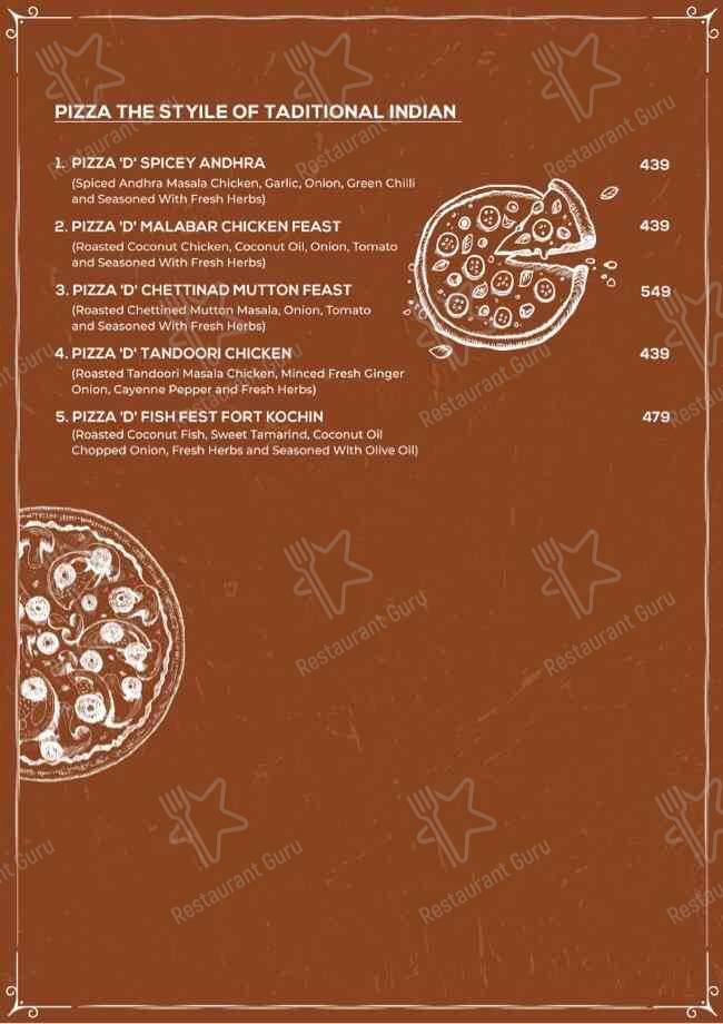 Oven Theory Pizza - OTP menu