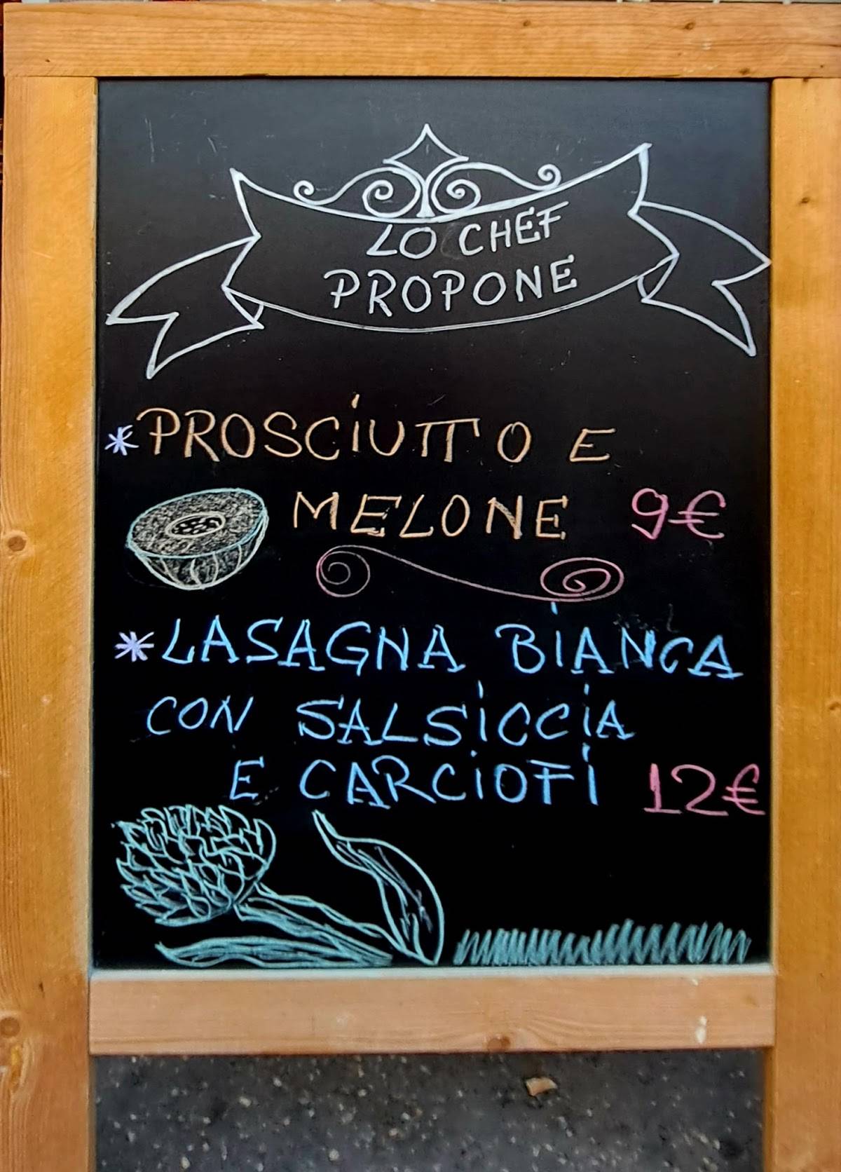 Menu di Papa Re - Marconi 