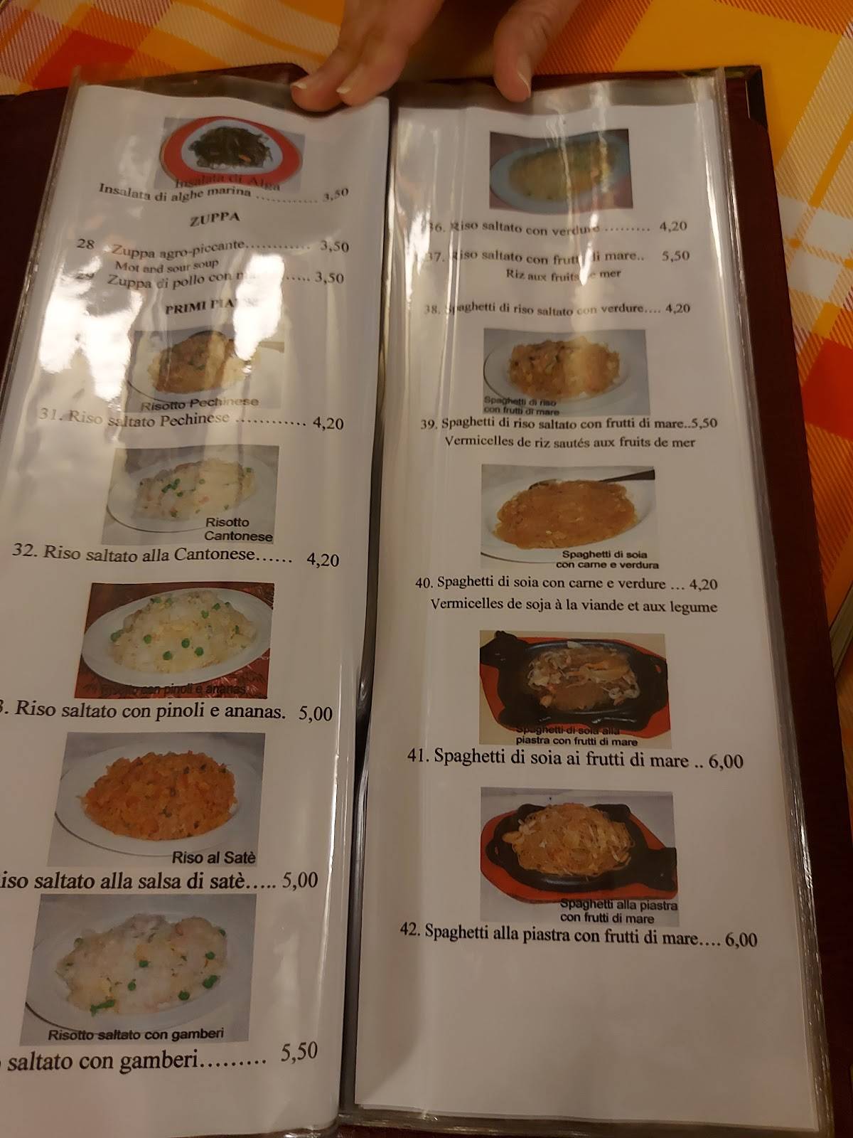 Menu di Ristorante Pechino 