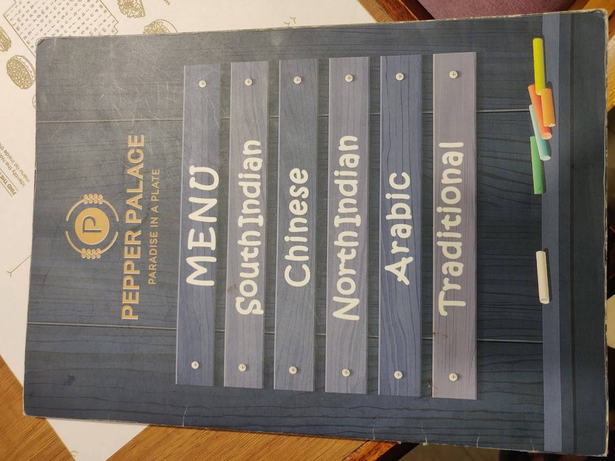 Menu at Pepper Palace Restaurant, Thalassery