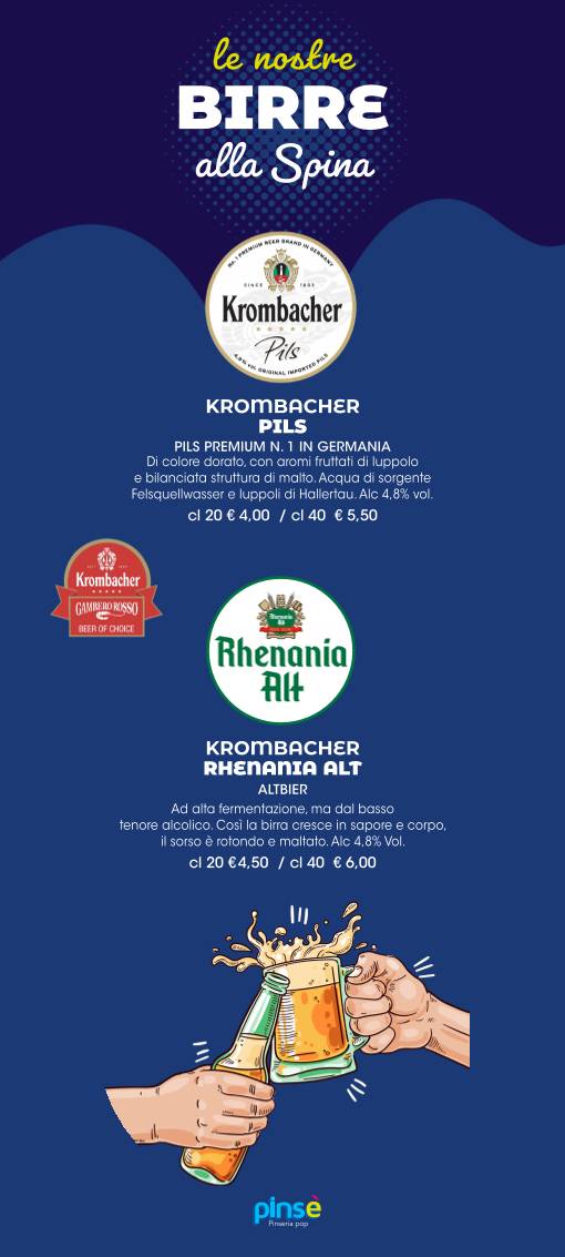 Menu di Pinsè Pomezia 