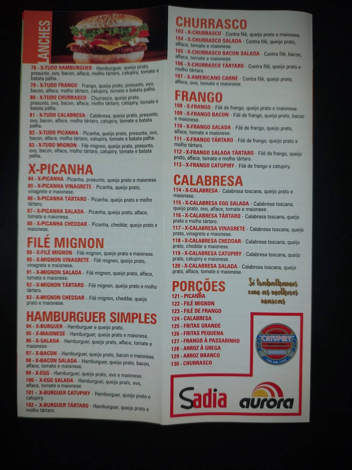 Pizzaria San Remo cardápio