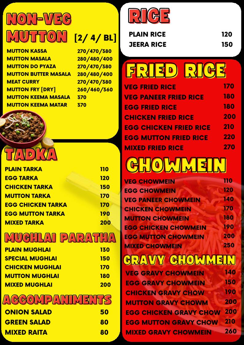 Punjab Restaurant & Madras Tiffin [ Barrackpore ] menu